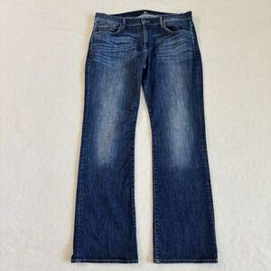 7 For All Mankind Brett Bootcut Jeans Womens 34x32 Stretch Denim Mid Rise Flare
